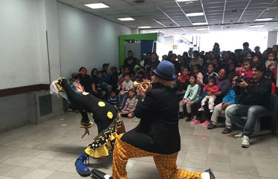 El grupo Malafacha presentó su obra en el Materno Infantil