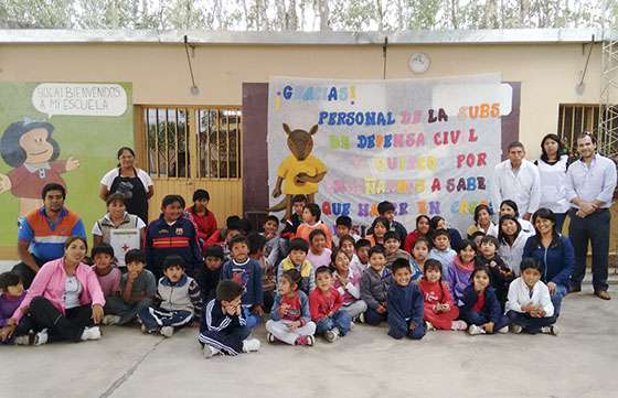 Alumnos de Rosario de Lerma fueron capacitados sobre sismo