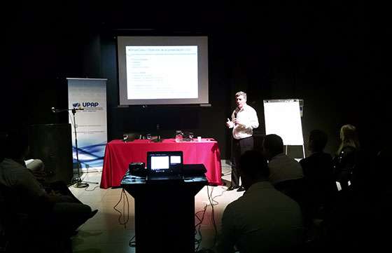 Gran convocatoria en la disertación de Marcelo Scaglione