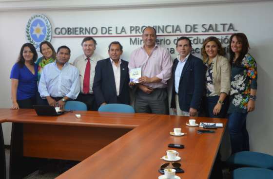 El ministro de Educación se reunió con delegados en Salta de la Sociedad Argentina de Locutores