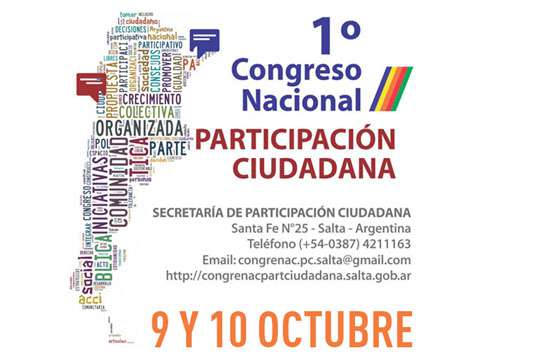 Especialistas del país debatirán  en Salta sobre participación ciudadana y políticas participativas