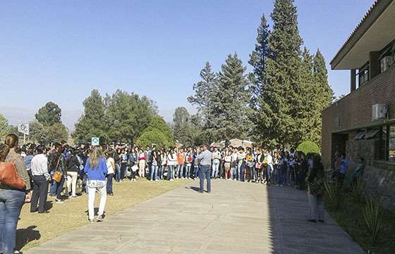 Defensa Civil observó el plan de evacuación de la Universidad Católica de Salta