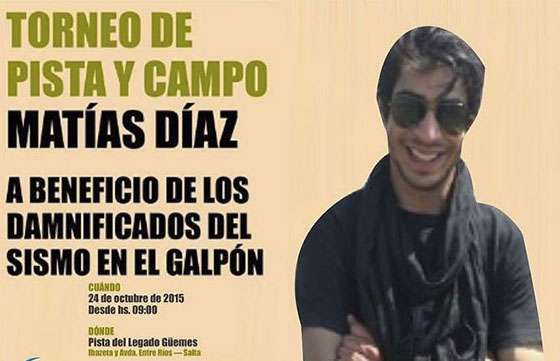 Se desarrollará la 3º edición de la competencia Matías Díaz