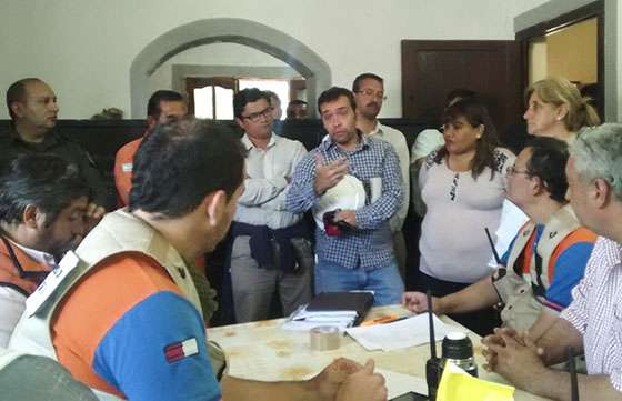 Defensa Civil coordina el operativo de emergencia en El Galpón