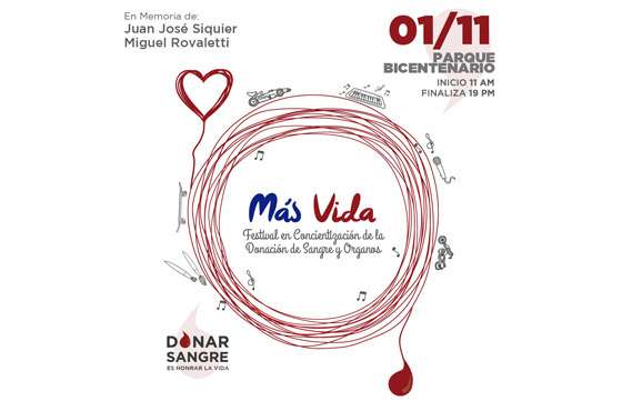 Primer festival  de concientización para donación voluntaria de sangre y órganos