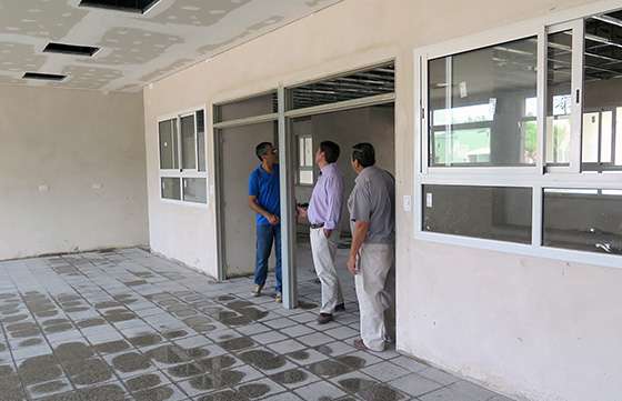 Relevaron los avances de obra del nuevo edificio de la escuela Magdalena Güemes de Tejada de El Galpón