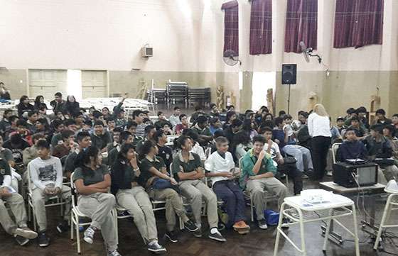 Seguridad capacitó a 180 alumnos sobre el Sistema de Emergencia