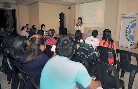 Se realizó un Taller sobre prevención de Adicciones  para “Jóvenes en Acción”