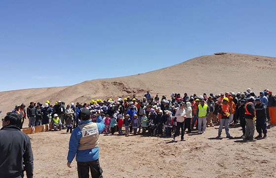 Se realizó el primer simulacro de sismo en Tolar Grande