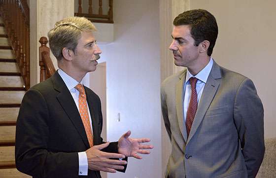Urtubey recibió los saludos protocolares del embajador de la delegación de la Unión Europea en Argentina
