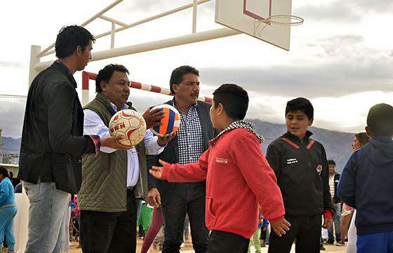 En Animaná se inauguró el playón deportivo de una nueva urbanización