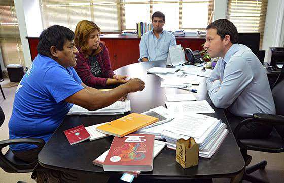 Reunión con dirigentes de la Asociación de Carreros Salteños
