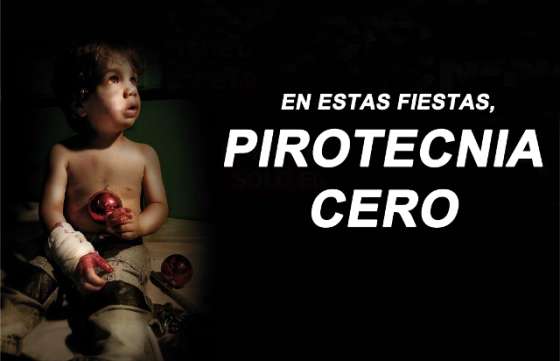 Evite accidentes: no use pirotecnia
