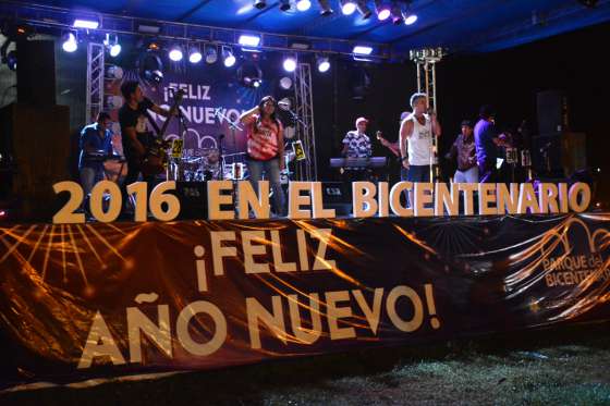 El Parque del Bicentenario fue el escenario de la megafiesta  para festejar el año nuevo