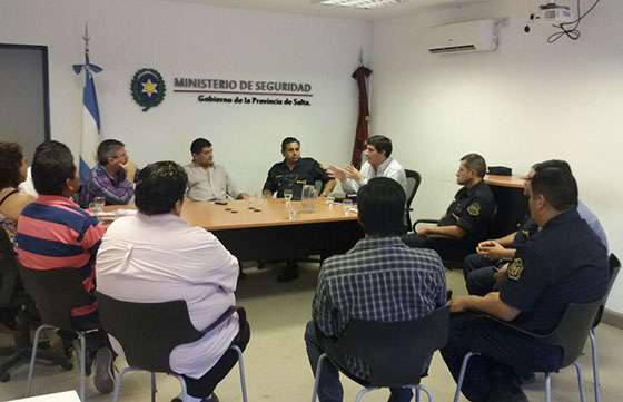 Autoridades de Coronel Moldes visitaron el Sistema 911