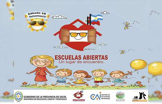 Talleres recreativos para niños y jóvenes en las 53 Escuelas Abiertas de la provincia