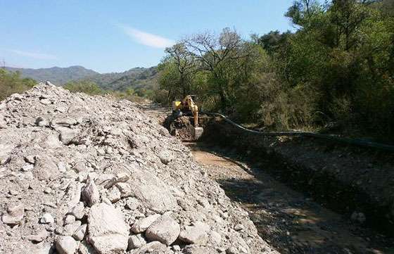 Avanza la construcción de los acueductos de Chicoana y El Acay
