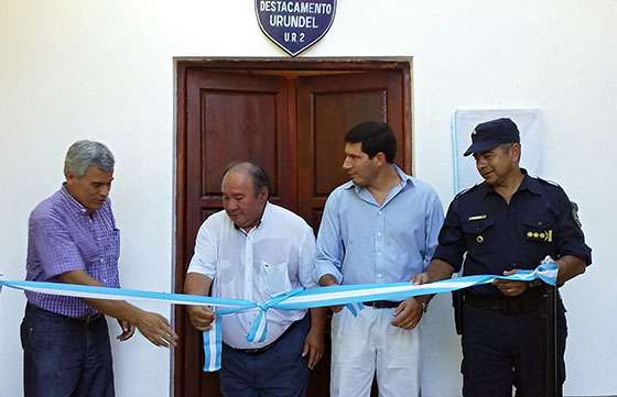 El Gobierno incrementó la capacidad operativa policial del destacamento de Urundel