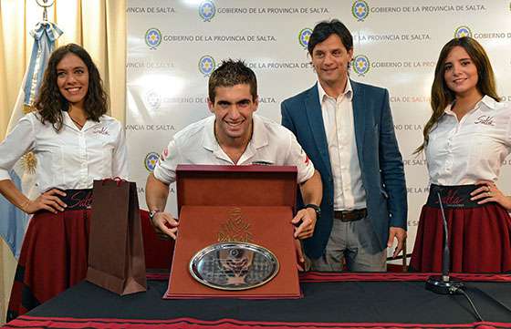 El Gobierno y el Círculo de Periodistas Deportivos otorgaron un reconocimiento a Kevin Benavides