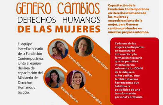 Hoy iniciará el ciclo de capacitaciones Genero Cambios