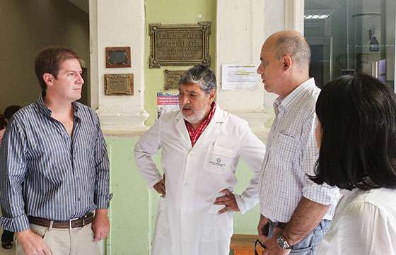 Supervisaron las obras que se ejecutan en el hospital Señor del Milagro