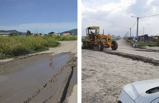 Respuesta a vecinos: en Círculo I se arregló un playón y se nivelan calles