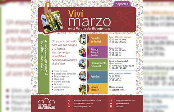 Continúan las actividades en el Parque del Bicentenario