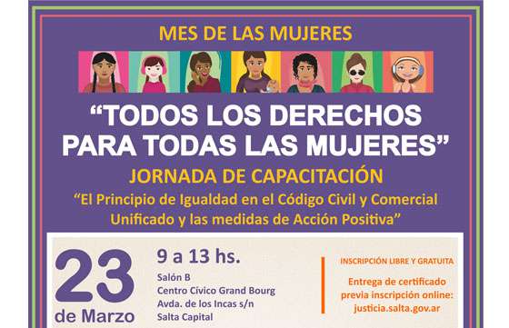 Capacitación sobre el abordaje de los derechos de la mujer en el Código Civil y Comercial a partir de la reforma