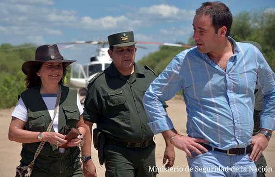 Los ministros Cornejo y Bullrich evaluaron el trabajo operativo de Frontera Norte