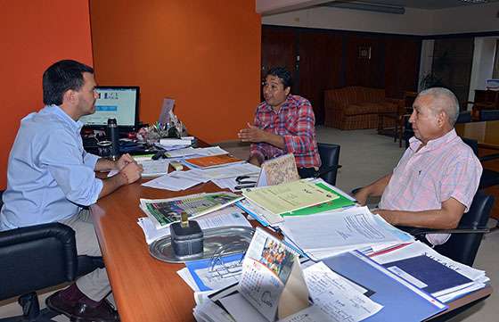 El intendente de Aguas Blancas presentó al ministro Rodríguez proyectos para ese municipio