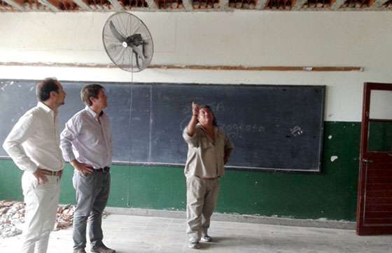 Supervisaron obras de refacción en la escuela Alberto H. Luna de Orán