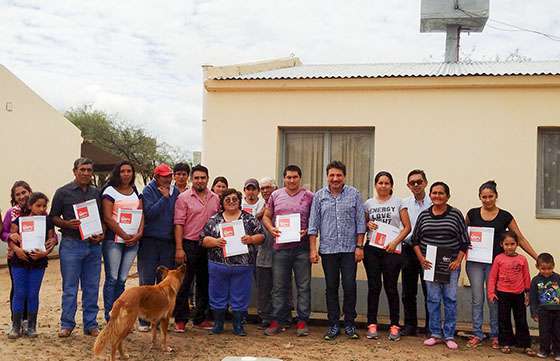 Quince familias de Rivadavia Banda Sur y La Unión recibieron sus viviendas