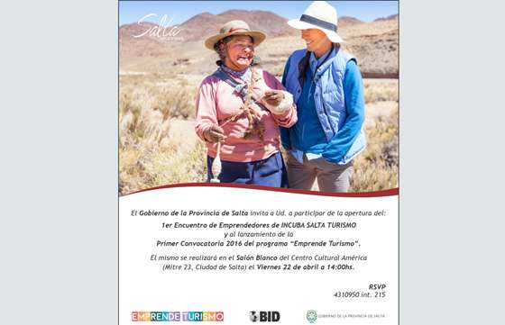 Se lanzará hoy el programa Emprende Turismo 2016