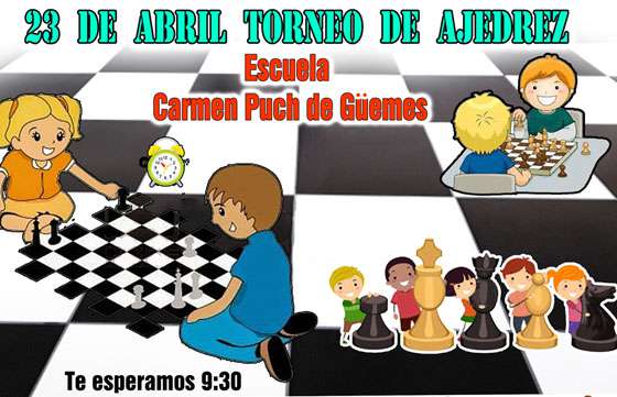 Niños y adolescentes de Escuelas Abiertas participarán en el torneo de ajedrez en el Hogar Escuela