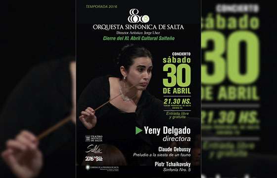 La Sinfónica cierra el Abril Cultural Salteño con obras de Debussy y Tchaikovsky