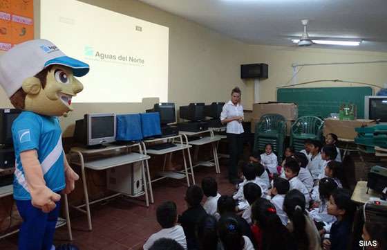 Alumnos de la escuela Ejército Argentino aprendieron sobre el cuidado del agua