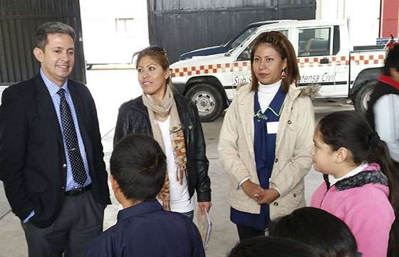 Alumnos primarios reciben información sobre prevención de fuegos forestales