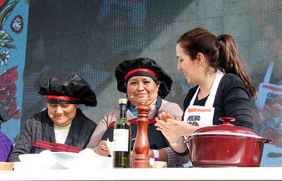 Tres tamaleras de Chicoana representan a Salta en la Feria Masticar de Buenos Aires