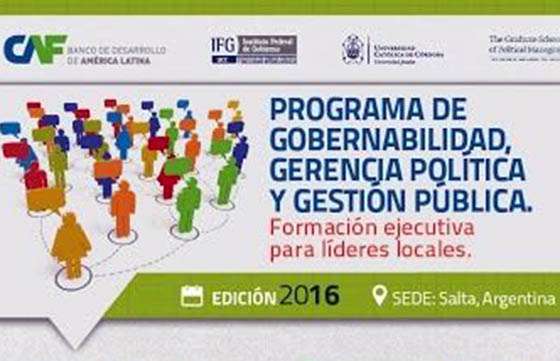 Cierre de inscripciones para el programa de Gobernabilidad, Gerencia Política y Gestión Pública