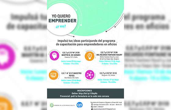 Implementan el programa Yo quiero emprender en el Valle de Lerma