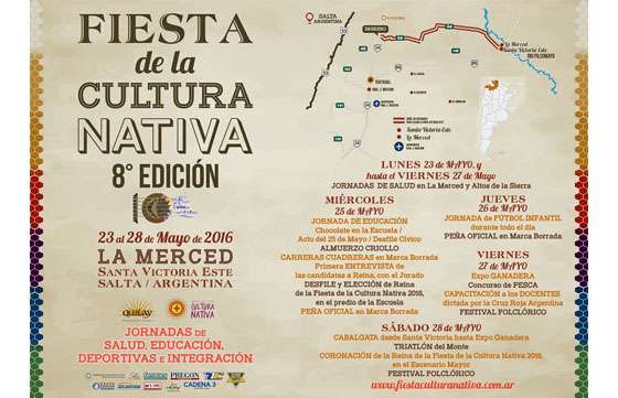 Del 23 al 28 de mayo se realizará la Fiesta de la Cultura Nativa