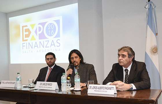 Funcionarios provinciales participaron en la apertura Expo Finanzas