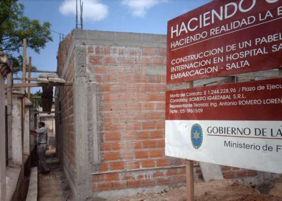 Avanzan obras de ampliación en el hospital de Embarcación 