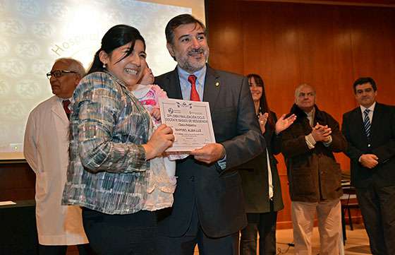 Entregaron certificados de formación en el Materno Infantil