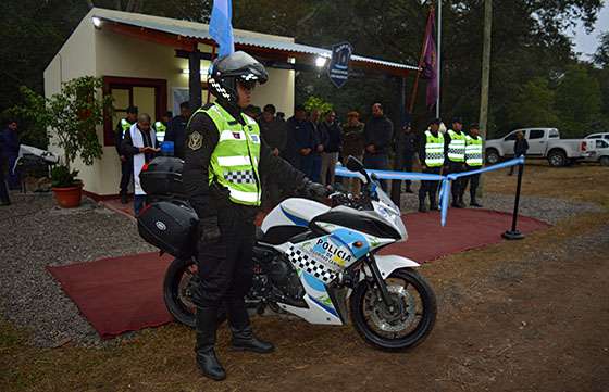 El Gobierno provincial inauguró un nuevo puesto policial en Las Higuerillas