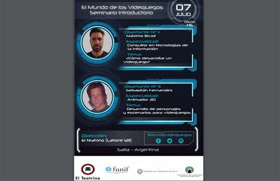 Se dictará un  seminario introductorio para  crear videojuegos