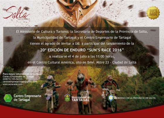 Presentan la carrera de enduro Sun´s Race 2016