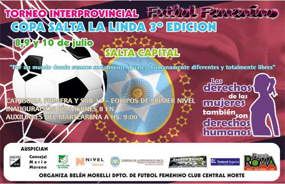 En Salta se jugará el interprovincial de fútbol femenino “Copa Salta La Linda”