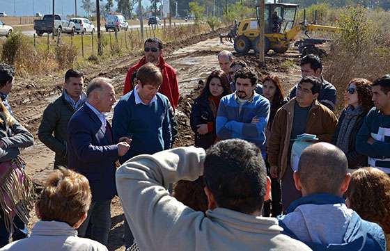 Intensifican la ejecución de obras de infraestructura en el expredio Pereyra Rozas
