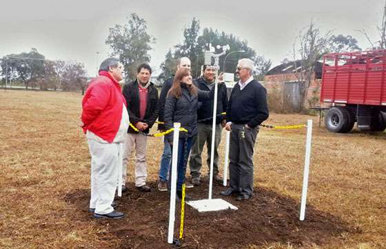 Instalaron una estación meteorológica en la zona norte de la ciudad